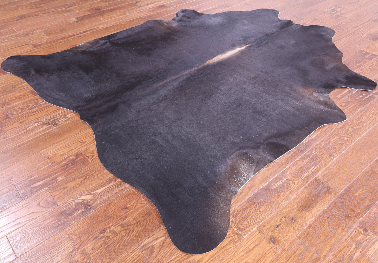 SUPER SALE Dark Brown Natural Cowhide Rug - XX-Large 7' 9"H x 7' 0"W