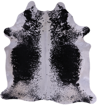 Thumbnail for SUPER SALE Black Salt & Pepper Natural Cowhide Rug - XX-Large 7' 8
