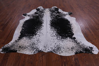 Thumbnail for SUPER SALE Black Salt & Pepper Natural Cowhide Rug - XX-Large 7' 8