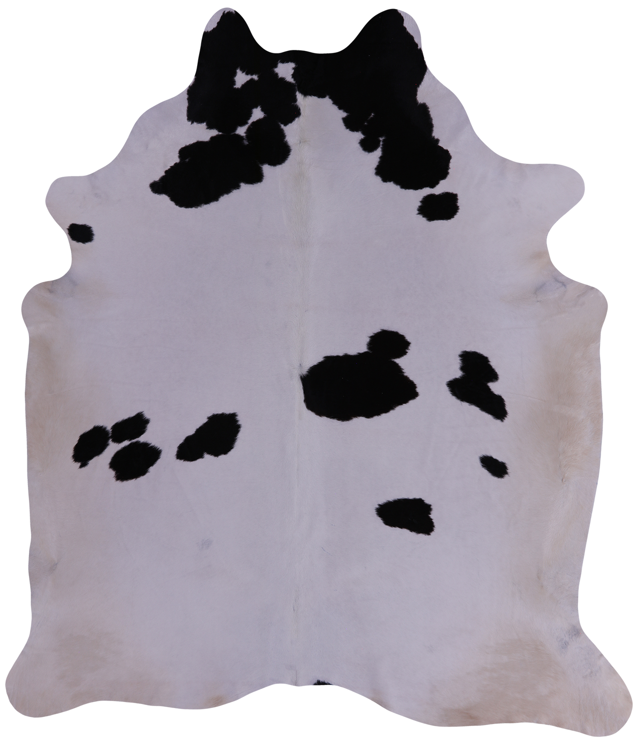 SUPER SALE Black & White Natural Cowhide Rug - XX-Large 8' 4"H x 7' 0"W