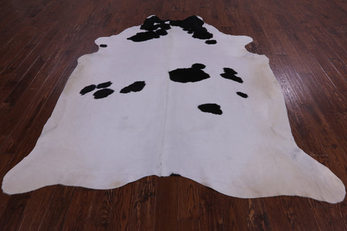 SUPER SALE Black & White Natural Cowhide Rug - XX-Large 8' 4