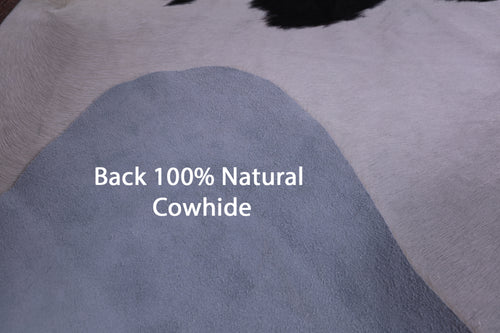 SUPER SALE Black & White Natural Cowhide Rug - XX-Large 8' 4