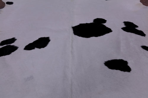 SUPER SALE Black & White Natural Cowhide Rug - XX-Large 8' 4