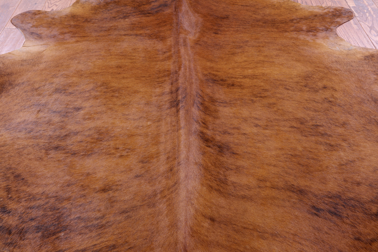 SUPER SALE Brindle Natural Cowhide Rug - X-Large 6' 8"H x 6' 4"W
