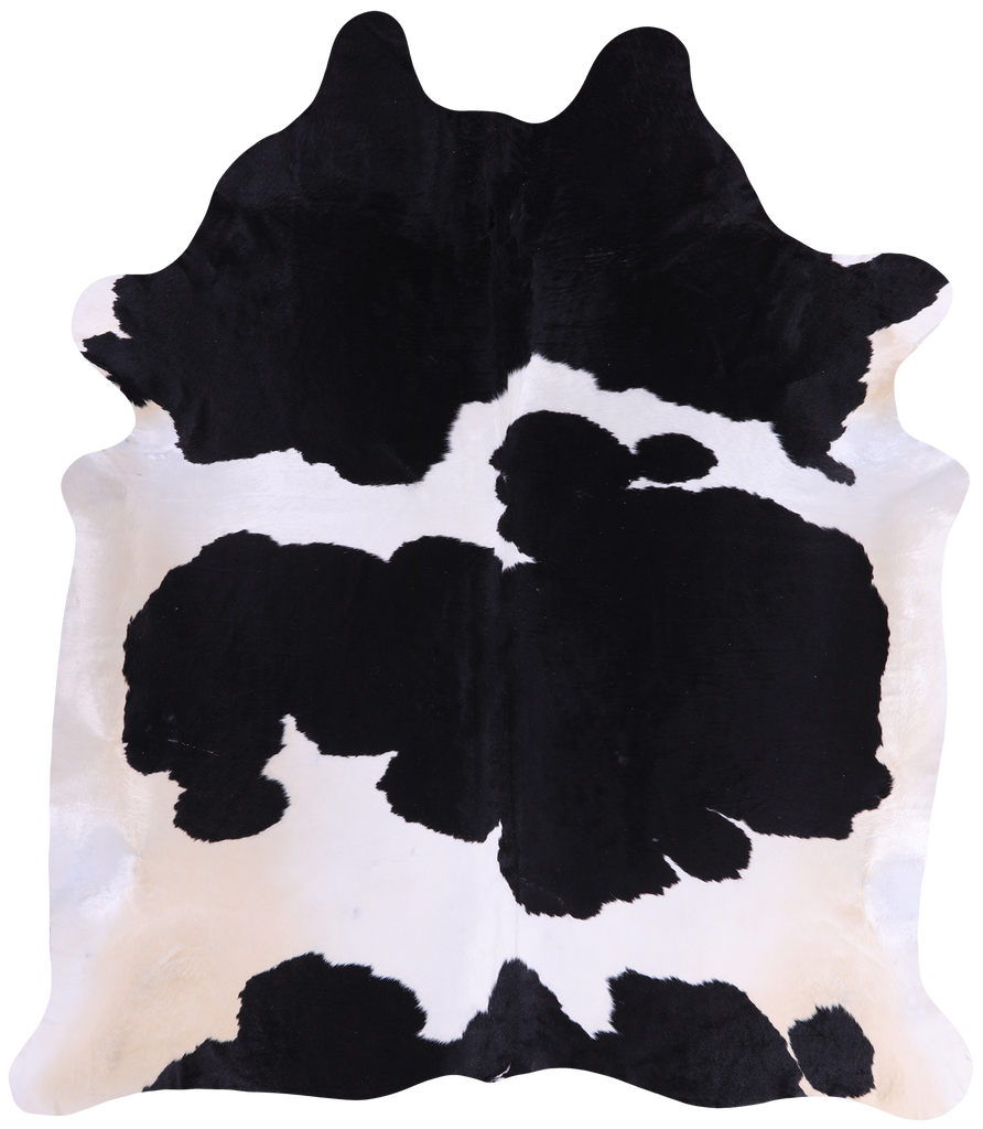 SUPER SALE Black & White Natural Cowhide Rug - XX-Large 8' 3"H x 7' 0"W