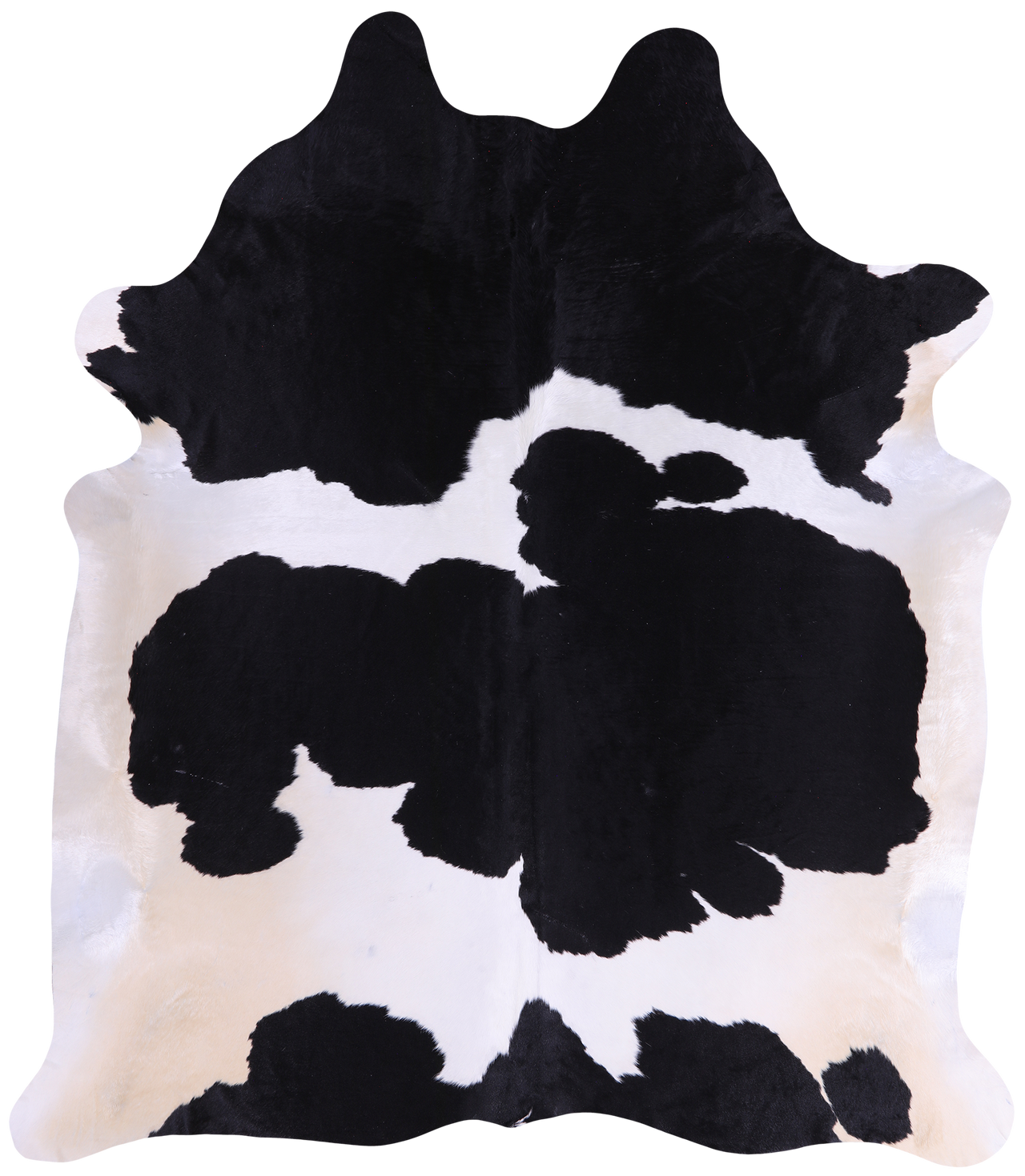 SUPER SALE Black & White Natural Cowhide Rug - XX-Large 8' 3"H x 7' 0"W