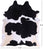 SUPER SALE Black & White Natural Cowhide Rug - XX-Large 8' 3"H x 7' 0"W
