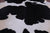 SUPER SALE Black & White Natural Cowhide Rug - XX-Large 8' 3"H x 7' 0"W