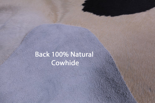 SUPER SALE Black & White Natural Cowhide Rug - XX-Large 8' 3