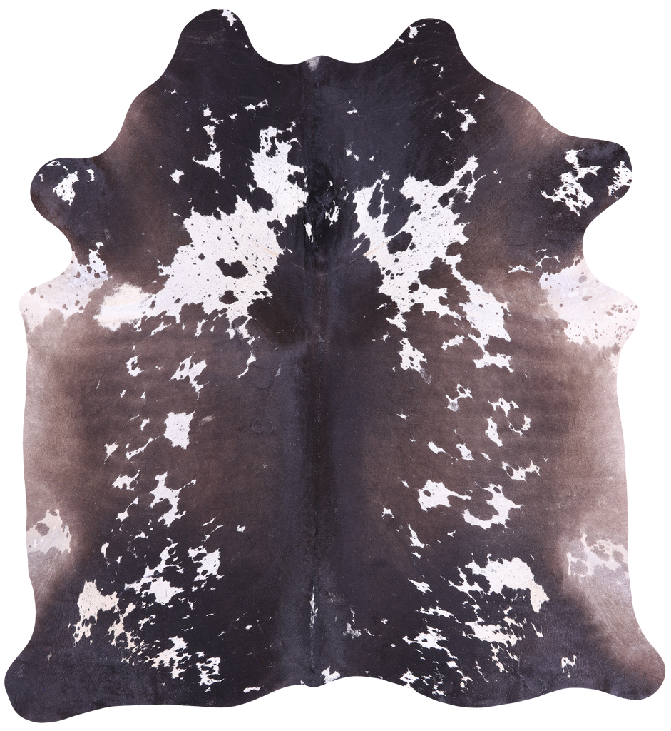 SUPER SALE Brown Salt & Pepper Natural Cowhide Rug - XX-Large 7' 4"H x 6' 7"W