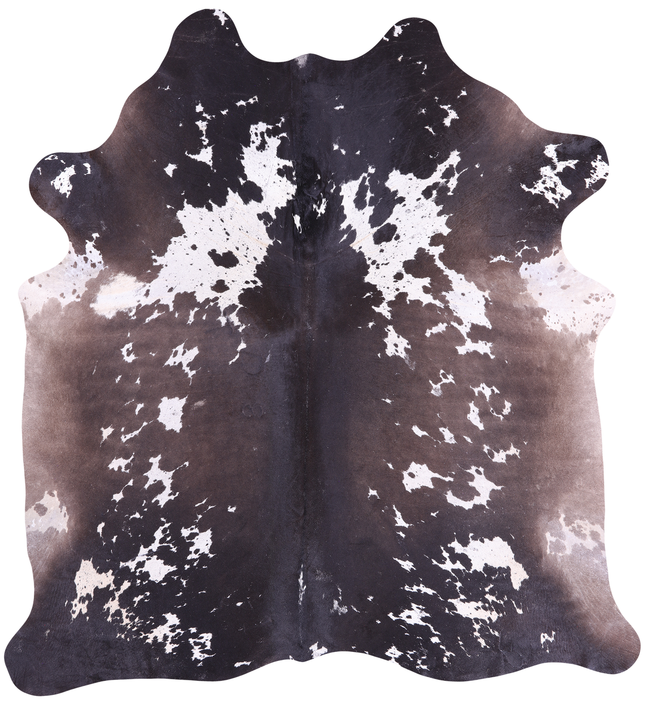 SUPER SALE Brown Salt & Pepper Natural Cowhide Rug - XX-Large 7' 4"H x 6' 7"W