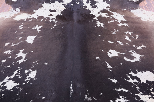 SUPER SALE Brown Salt & Pepper Natural Cowhide Rug - XX-Large 7' 4