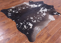 Thumbnail for SUPER SALE Brown Salt & Pepper Natural Cowhide Rug - XX-Large 7' 4