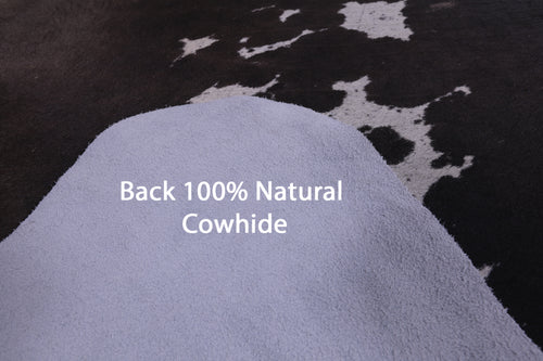 SUPER SALE Brown Salt & Pepper Natural Cowhide Rug - XX-Large 7' 4
