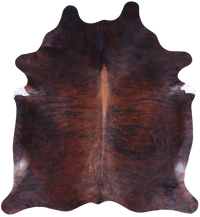 Thumbnail for SUPER SALE Dark Brindle Natural Cowhide Rug - XX-Large 8' 3