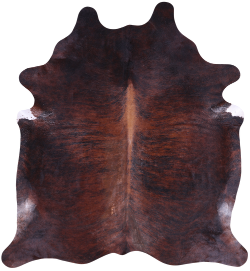 SUPER SALE Dark Brindle Natural Cowhide Rug - XX-Large 8' 3