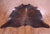 SUPER SALE Dark Brindle Natural Cowhide Rug - XX-Large 8' 3"H x 7' 6"W