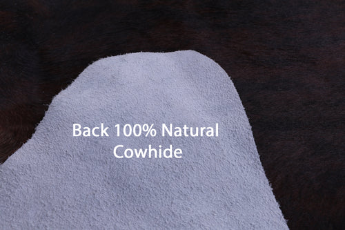 SUPER SALE Dark Brindle Natural Cowhide Rug - XX-Large 8' 3