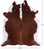 SUPER SALE Brown & White Natural Cowhide Rug - XX-Large 7' 7"H x 6' 5"W