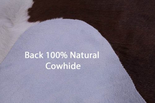 SUPER SALE Brown & White Natural Cowhide Rug - XX-Large 7' 7