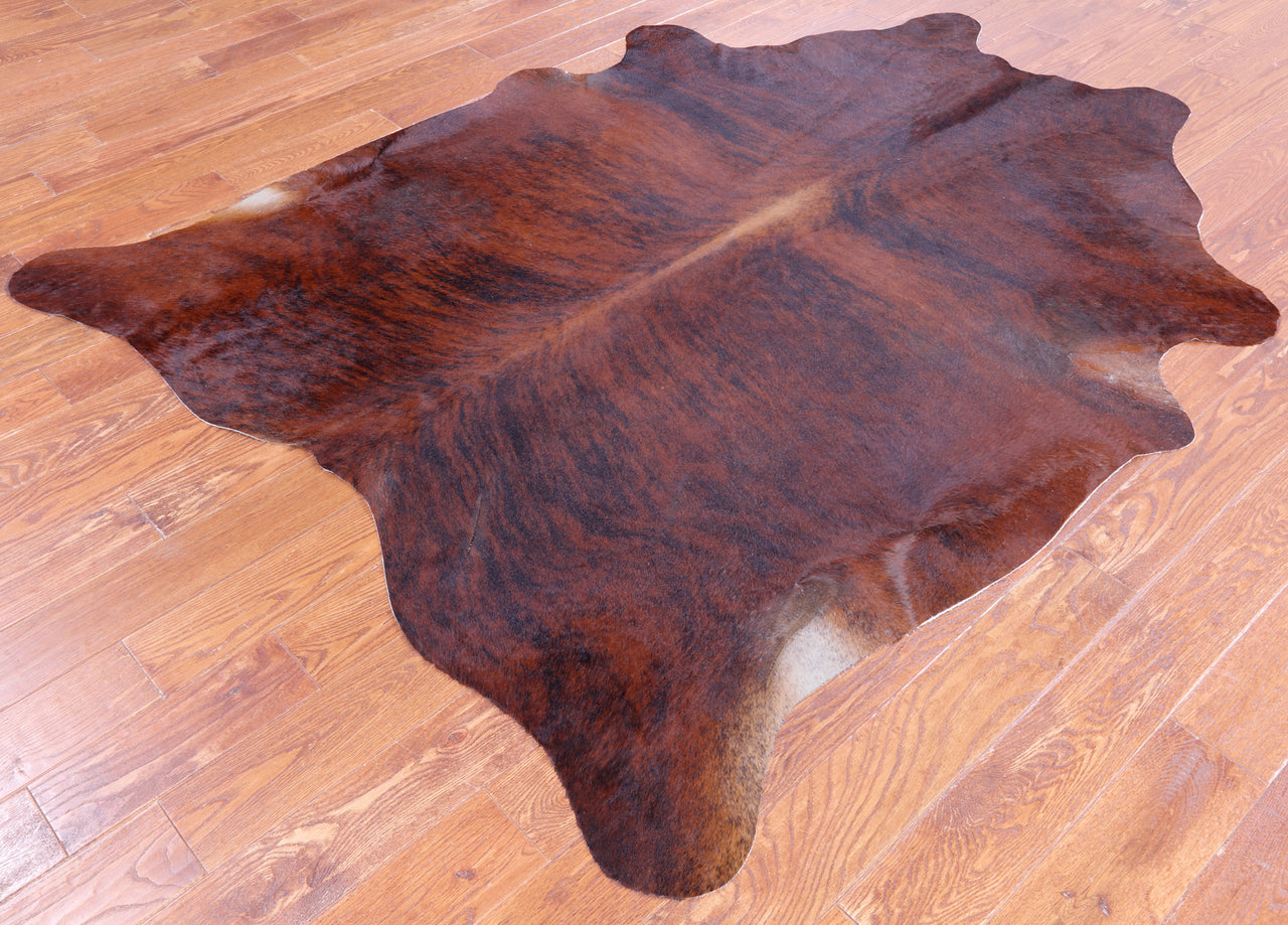 SUPER SALE Brindle Natural Cowhide Rug - X-Large 7' 3"H x 5' 10"W