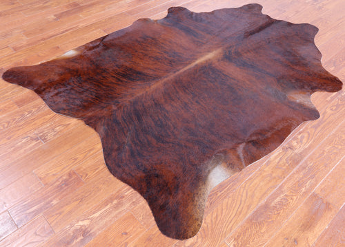 SUPER SALE Brindle Natural Cowhide Rug - X-Large 7' 3