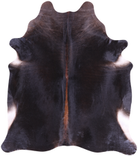Thumbnail for SUPER SALE Dark Brown Natural Cowhide Rug - XX-Large 7' 8
