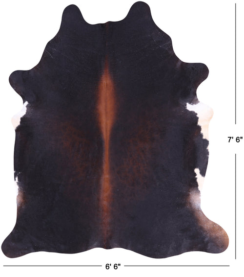 SUPER SALE Dark Brown Natural Cowhide Rug - XX-Large 7' 6