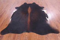 Thumbnail for SUPER SALE Dark Brown Natural Cowhide Rug - XX-Large 7' 6