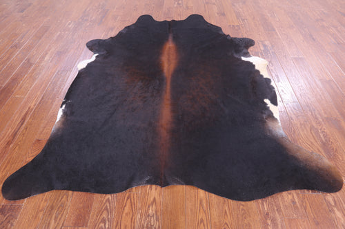 SUPER SALE Dark Brown Natural Cowhide Rug - XX-Large 7' 6