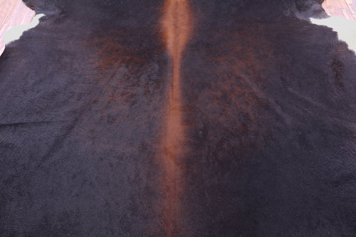 SUPER SALE Dark Brown Natural Cowhide Rug - XX-Large 7' 6