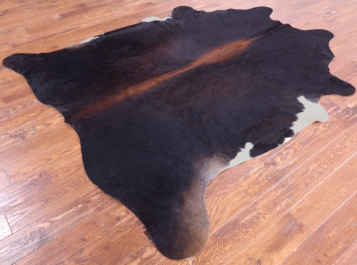 SUPER SALE Dark Brown Natural Cowhide Rug - XX-Large 7' 6
