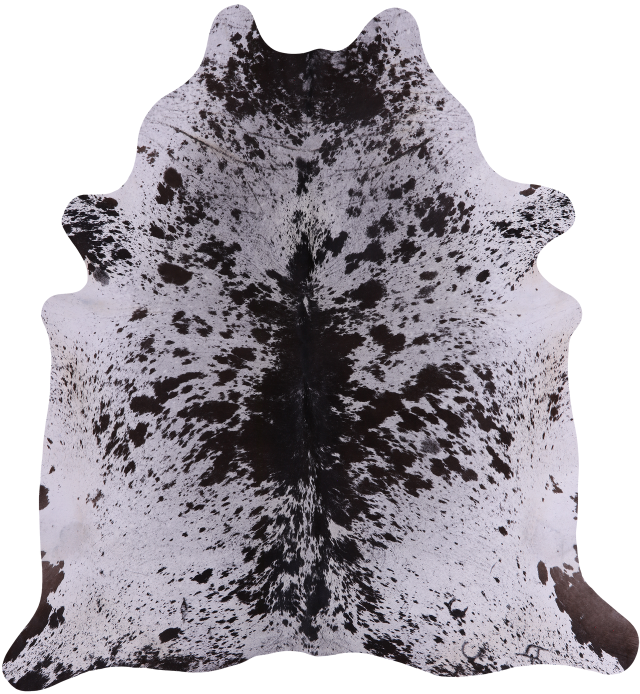 SUPER SALE Brown Salt & Pepper Natural Cowhide Rug - XX-Large 7' 9"H x 7' 0"W