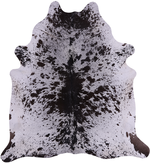 SUPER SALE Brown Salt & Pepper Natural Cowhide Rug - XX-Large 7' 9