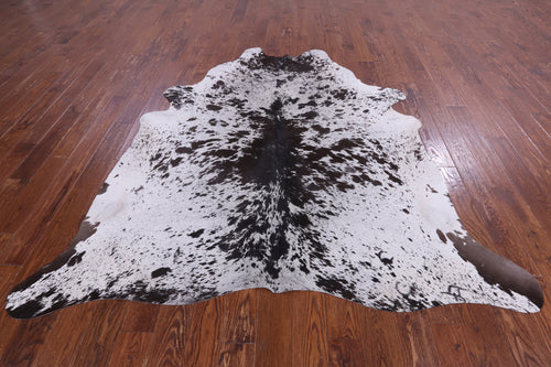 SUPER SALE Brown Salt & Pepper Natural Cowhide Rug - XX-Large 7' 9