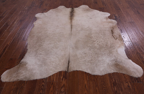 SUPER SALE Champagne Natural Cowhide Rug - X-Large 6' 10