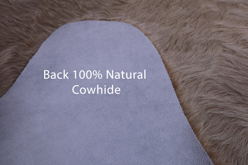 SUPER SALE Champagne Natural Cowhide Rug - X-Large 6' 10