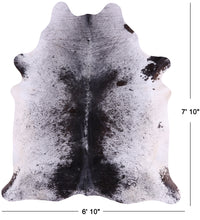 Thumbnail for SUPER SALE Black Salt & Pepper Natural Cowhide Rug - XX-Large 7' 10