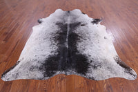 Thumbnail for SUPER SALE Black Salt & Pepper Natural Cowhide Rug - XX-Large 7' 10