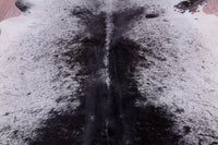 Thumbnail for SUPER SALE Black Salt & Pepper Natural Cowhide Rug - XX-Large 7' 10