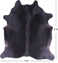 Thumbnail for SUPER SALE Black Natural Cowhide Rug - XX-Large 8' 0