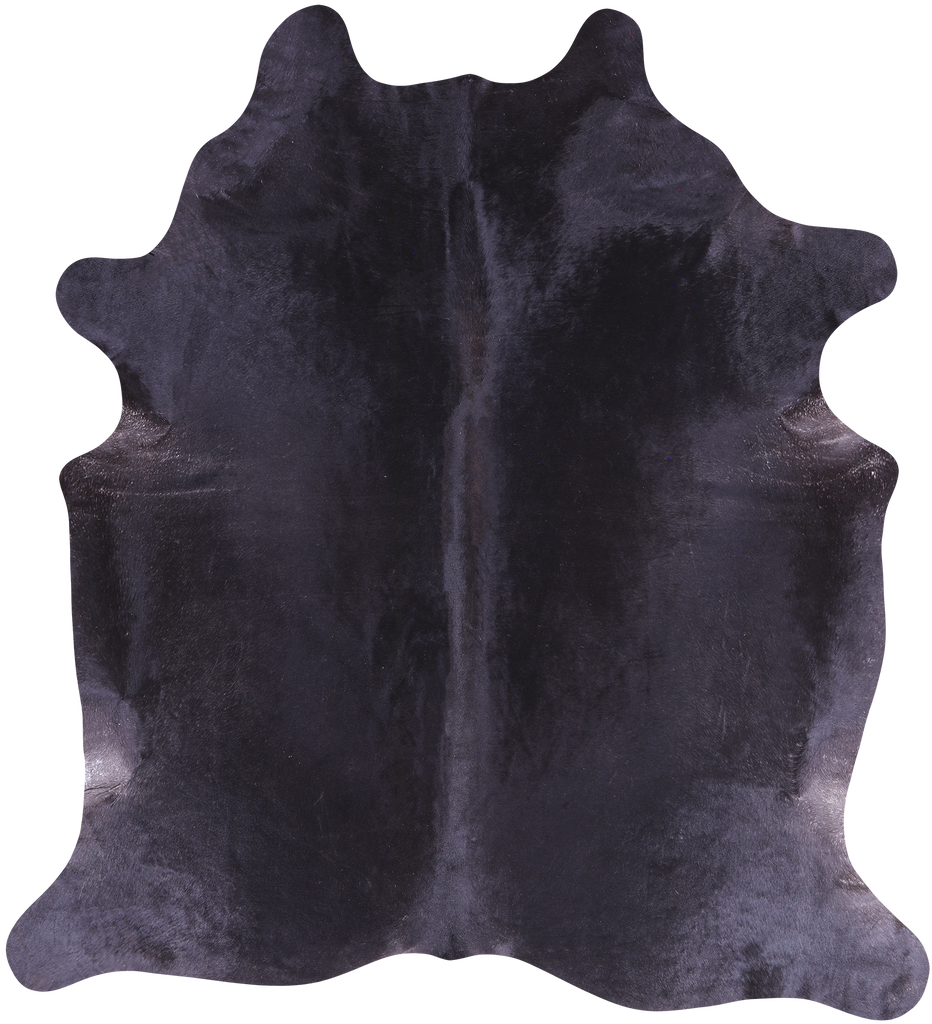 SUPER SALE Black Natural Cowhide Rug - XX-Large 8' 0"H x 7' 0"W