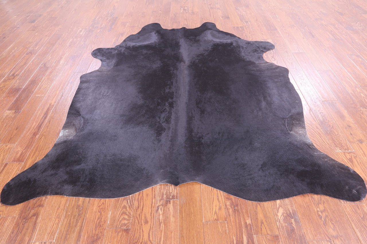 SUPER SALE Black Natural Cowhide Rug - XX-Large 8' 0"H x 7' 0"W