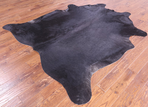 SUPER SALE Black Natural Cowhide Rug - XX-Large 8' 0
