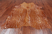 Thumbnail for Gazelle Deer Animal Print Natural Cowhide Rug - X-Large 6' 10