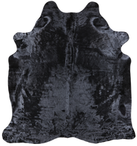 Thumbnail for Black Dyed Cowhide Natural Cowhide Rug - XX-Large 7' 4