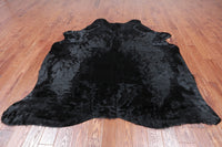 Thumbnail for Black Dyed Cowhide Natural Cowhide Rug - XX-Large 7' 4