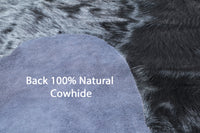 Thumbnail for Black Dyed Cowhide Natural Cowhide Rug - XX-Large 7' 4