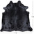 Black Dyed Cowhide Natural Cowhide Rug - XX-Large 7' 5"H x 7' 3"W