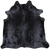 Black Dyed Cowhide Natural Cowhide Rug - XX-Large 7' 5"H x 7' 3"W